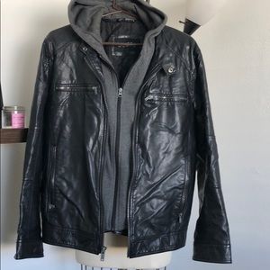 Men’s faux leather jacket